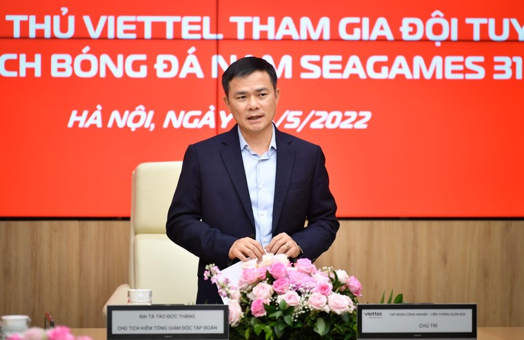 Viettel tuyên dương bốn cầu thủ tham gia môn Bóng đá nam tại SEA Games 31 ảnh 1