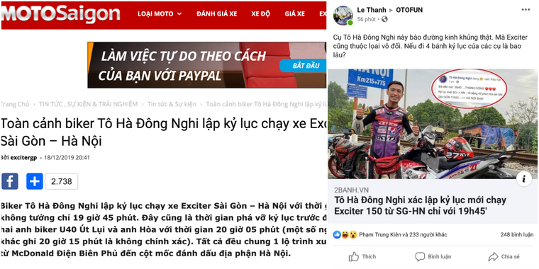 Ngang nhiên vi phạm luật ATGT đường bộ - đi xe máy từ TP Hồ Chí Minh ra Hà Nội trong gần 20 giờ ảnh 5