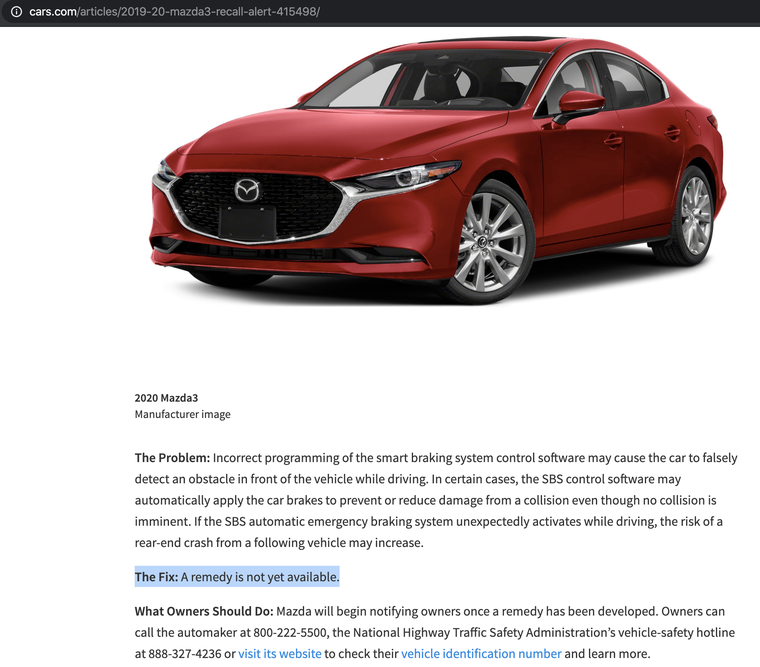 Tiếp tục phát hiện xe Mazda 3 2020 Việt Nam gặp lỗi ở hệ thống phanh khẩn cấp ảnh 3