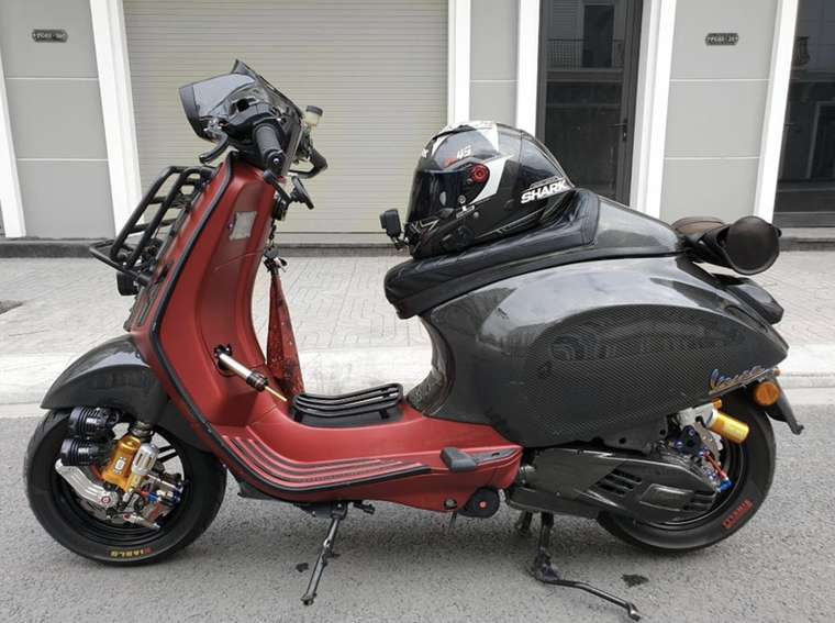 Xem dân chơi Vespa Việt Nam độ xe chơi tết ảnh 4