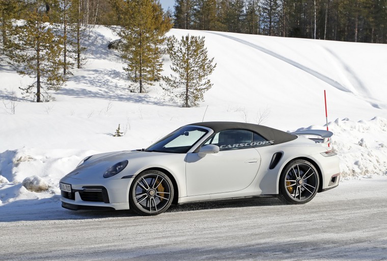 Porsche 911 Turbo S 2021 lộ ảnh thật cả 2 phiên bản Coupe và Convertible ảnh 7