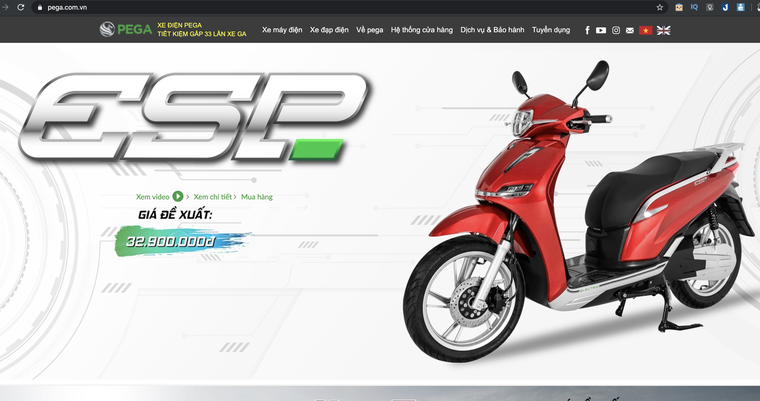 Xe điện Pega âm thầm đổi tên sản phẩm mới nhất từ eSH thành eSP ảnh 3