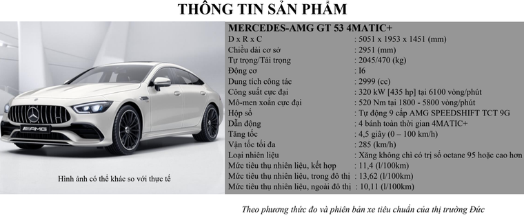 Mercedes-AMG GT 53 4MATIC+ Chiếc Coupe 4 cửa mạnh mẽ và quyến rũ ảnh 11