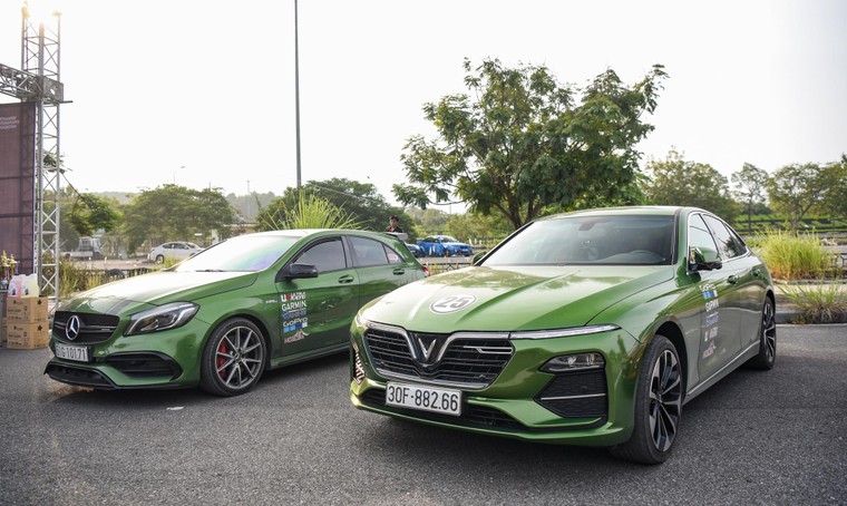 Vinfast LUX A thua Mercedes A45 AMG trong cuộc đua Gymkhana duy nhất ở Việt Nam ảnh 3
