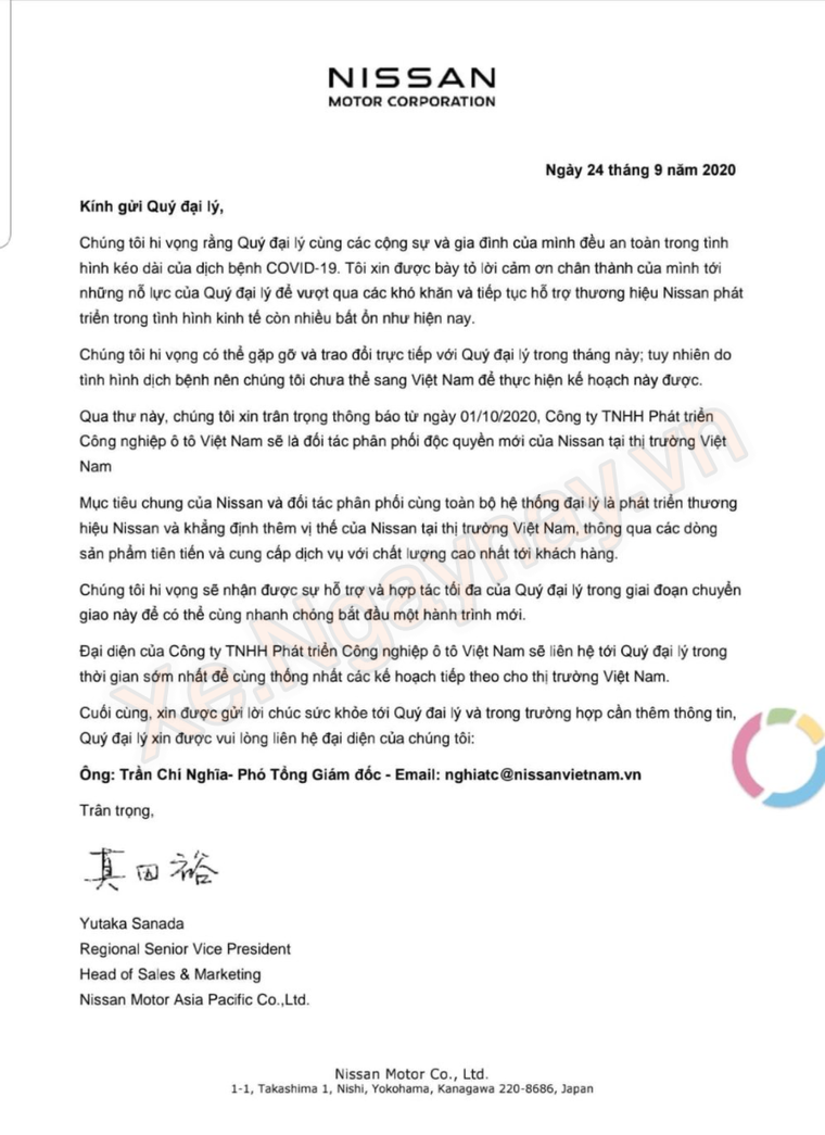 Nissan tìm được nhà phân phối mới tại thị trường Việt Nam ảnh 1