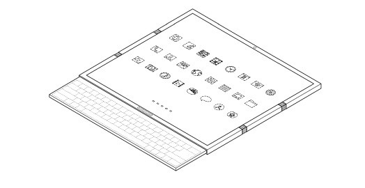 Bằng sáng chế mới của Samsung: Điện thoại gập ba màn hình, bàn phím vật lý ảnh 2