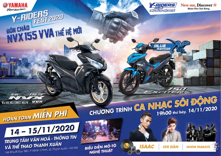 Y-Riders Fest 2020 'đón chào NVX 155 VVA thế hệ mới' đã đến Hà Nội ảnh 2