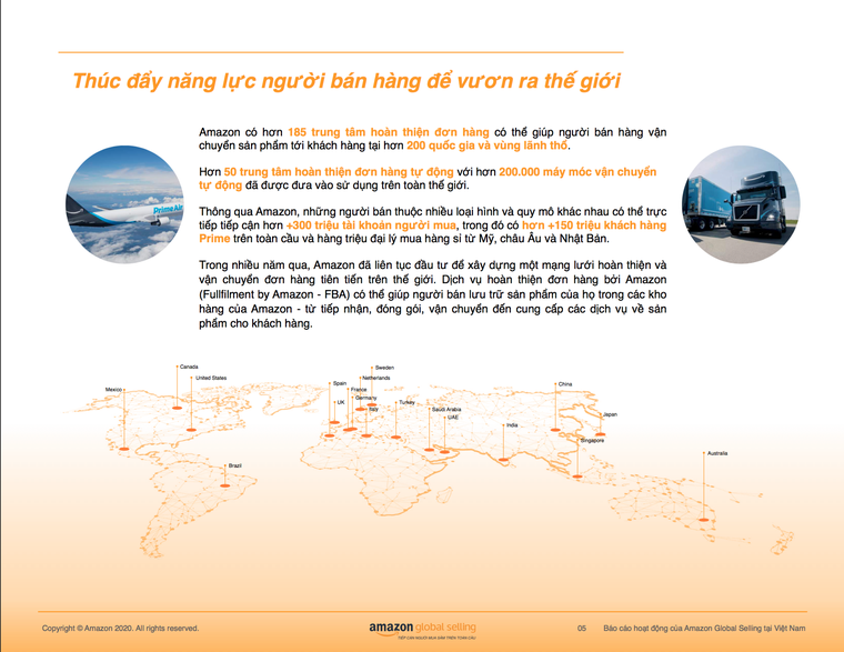 Amazon Global Selling công bố báo cáo hoạt động năm 2020: chắp cánh hàng Việt vươn mình thế giới ảnh 1