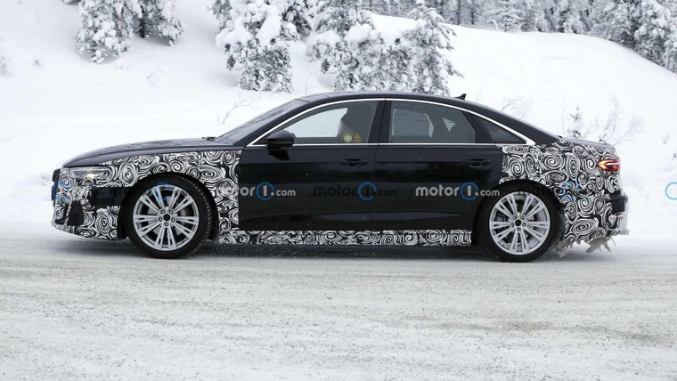 Audi A8 2022 Facelift lộ diện, cập nhật cụm đèn và lưới tản nhiệt ảnh 2
