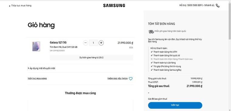Samsung Galaxy S21 chỉ được bán tại Thế giới di động và cửa hàng của Samsung ảnh 1