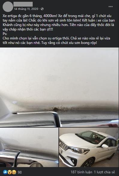 Suzuki Ertiga và Suzuki XL7 bị rỉ sét: "Không chỉ do rửa xe bằng nước muối" ảnh 1