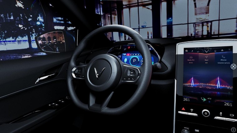 Lộ diện chi tiết nội thất xe điện Vinfast VF E34 ảnh 1