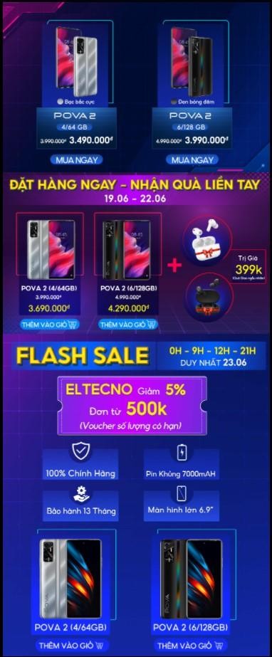 Tecno tái xuất thị trường Việt Nam, ra mắt Tecno Pova 2 ảnh 3