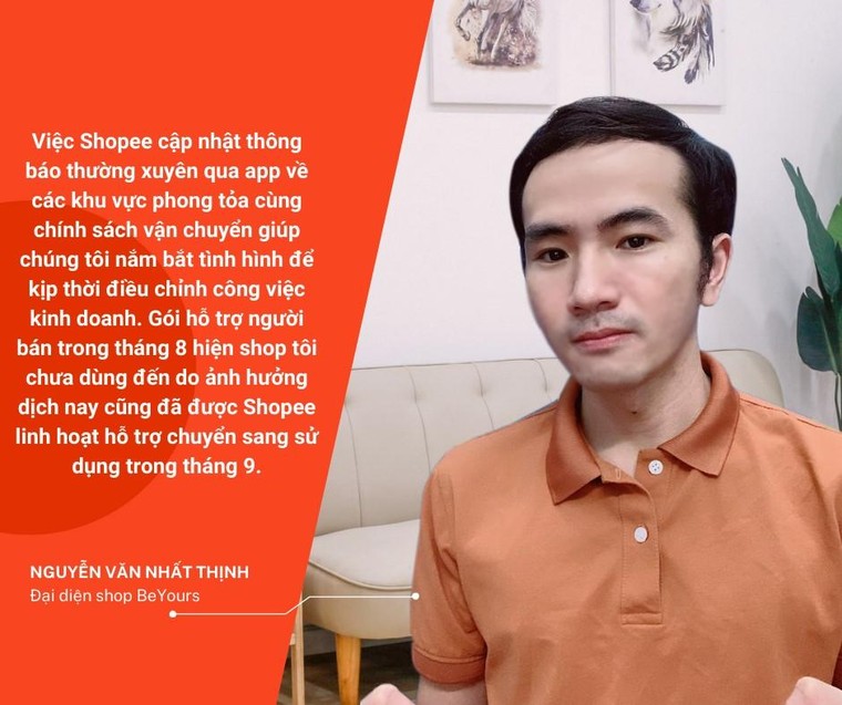 Trong giai đoạn giãn cách, một nhà bán hàng vẫn bán được hàng trăm đơn mỗi ngày ảnh 1