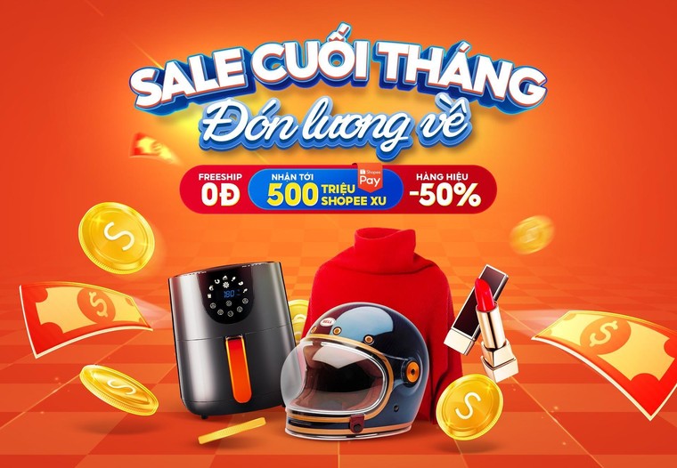 'Sale cuối tháng đón lương về' mang đến cơn mưa ưu đãi cho tín đồ Shopee ảnh 1