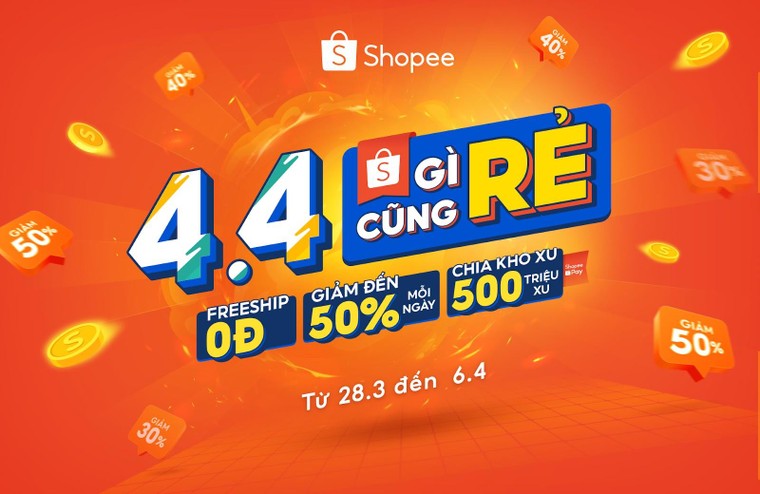 Fan cứng Shopee nhanh tay săn trước loạt deal hời trước thềm 4/4 'Gì Cũng Rẻ' ảnh 1