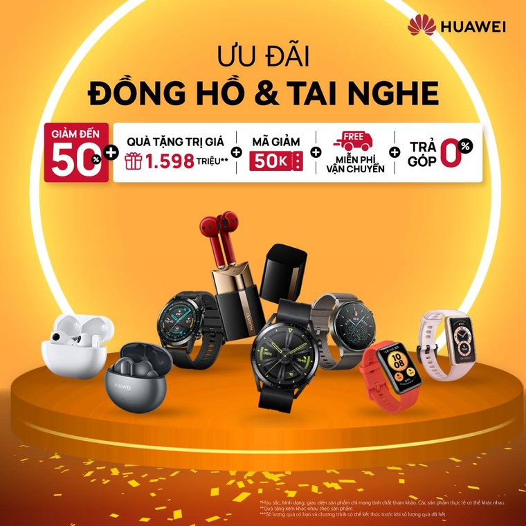 Huawei sale khủng cuối tháng 4, giảm đến 50%, tặng quà 1,5 triệu và vô vàn ưu đãi khác ảnh 1