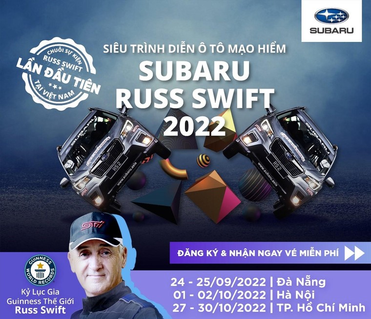 Siêu Trình Diễn Ô Tô Mạo Hiểm Subaru - Subaru Russ Swift Stunt Show đã chính thức trở lại Việt Nam ảnh 1