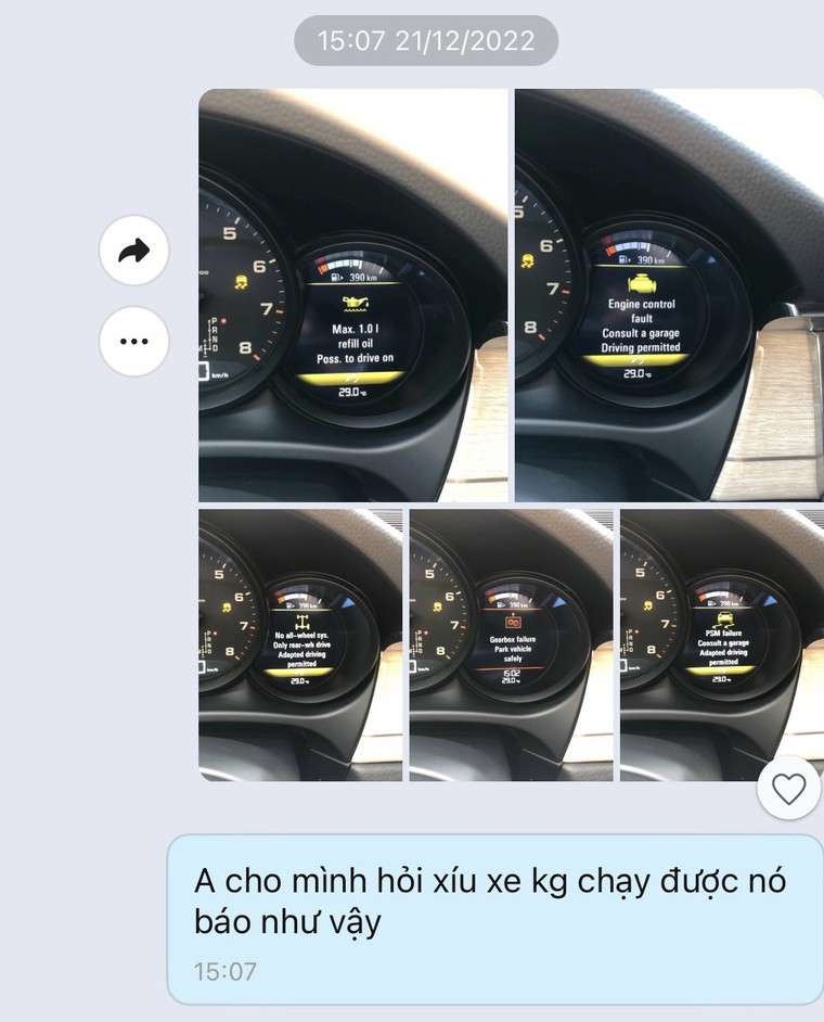 Mang xe vào hãng thay cản trước, chủ xe Porsche Macan buồn bã nhận về xe chảy dầu và lỗi hộp số ảnh 3