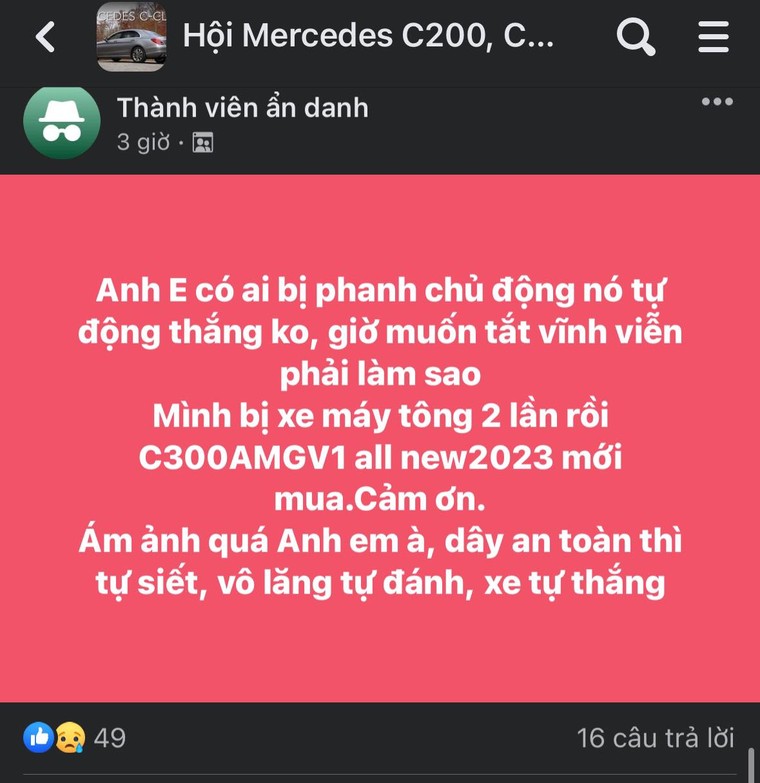 Khách hàng phàn nàn vì tính năng an toàn trên Mercedes ảnh 1