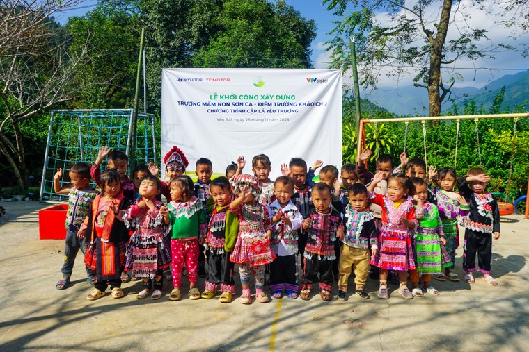 Hyundai Thành Công khởi công điểm trường tại Yên Bái ảnh 1