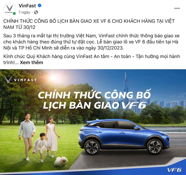 VinFast chuẩn bị bàn giao VF6 đến những khách hàng đầu tiên ảnh 1