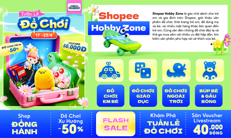 Shopee Hobby Zone - Địa chỉ săn lùng đồ chơi giảm 50% “hot” nhất tháng 4 ảnh 1