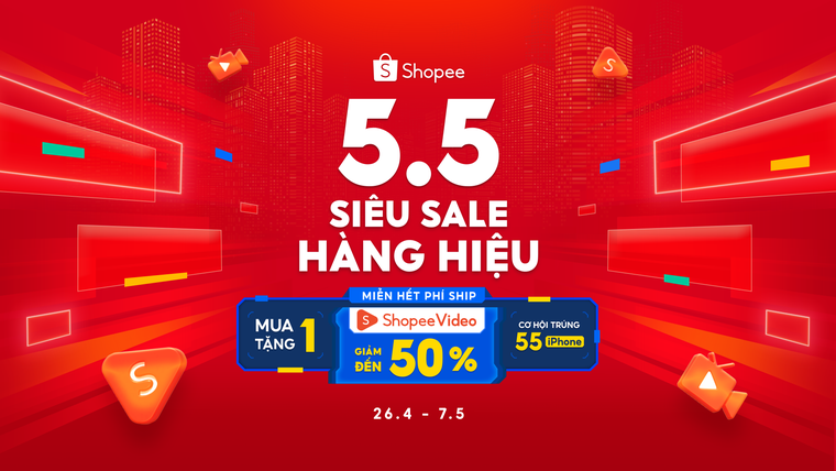 Shopee 'khai hội' Siêu Sale 5/5 bằng ngàn ưu đãi khủng ảnh 1