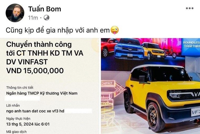 VinFast VF3 nhận cơn mưa cọc trước ngay ngày đầu mở bán ảnh 1