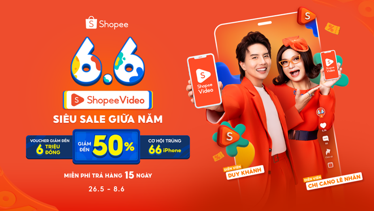 Siêu Sale 6.6 đổ bộ, lên ngay Shopee Video săn ưu đãi giảm đến 50% ảnh 1