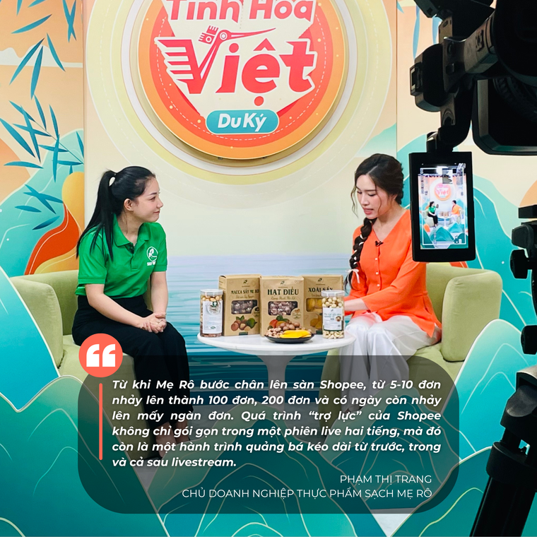 Livestream bán ra hàng trăm ký nông sản tại Shopee Tinh Hoa Việt Du Ký ảnh 3