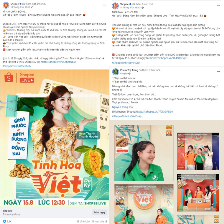 Livestream bán ra hàng trăm ký nông sản tại Shopee Tinh Hoa Việt Du Ký ảnh 4