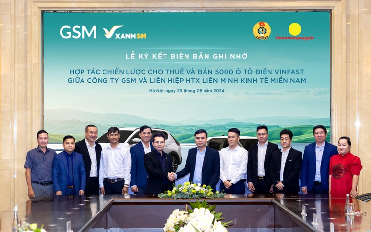 Liên hiệp hợp tác xã tài xế Taxi công nghệ lớn nhất Việt Nam mua, thuê 5.000 ô tô điện VinFast từ GSM ảnh 2