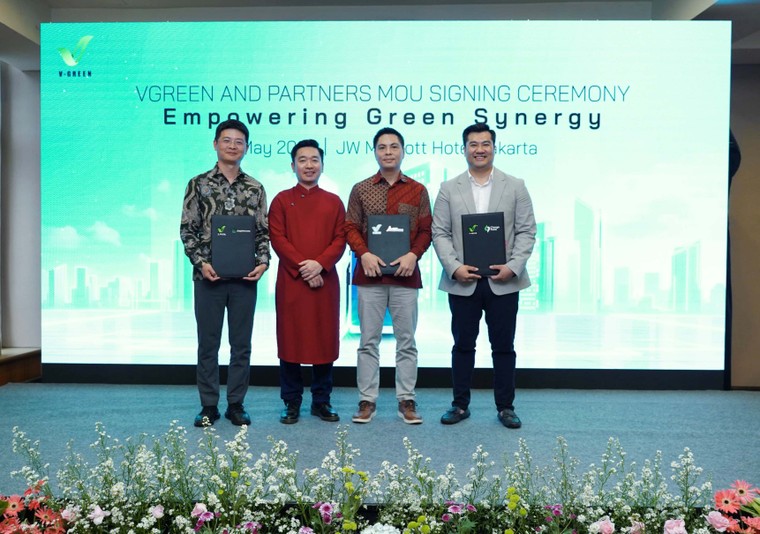 V-GREEN ký MOU với 4 đối tác để triển khai 63.000 cổng sạc VinFast tại Indonesia, dự kiến tổng đầu tư 300 triệu USD ảnh 1