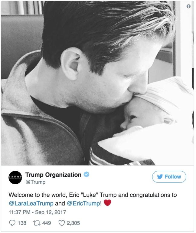 Tổng thống Mỹ Donald Trump có thêm người cháu thứ 9 ảnh 3