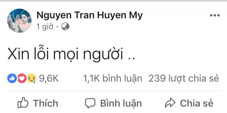 Trượt top 5 Hoa hậu Hòa bình Thế giới, Huyền My bất ngờ xin lỗi người hâm mộ ảnh 1