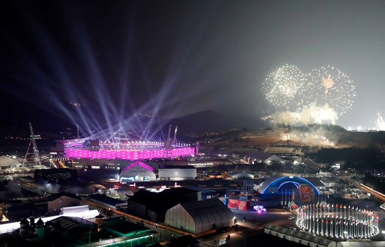 Chùm ảnh ấn tượng về lễ khai mạc Thế vận hội Hàn Quốc 2018 ảnh 10