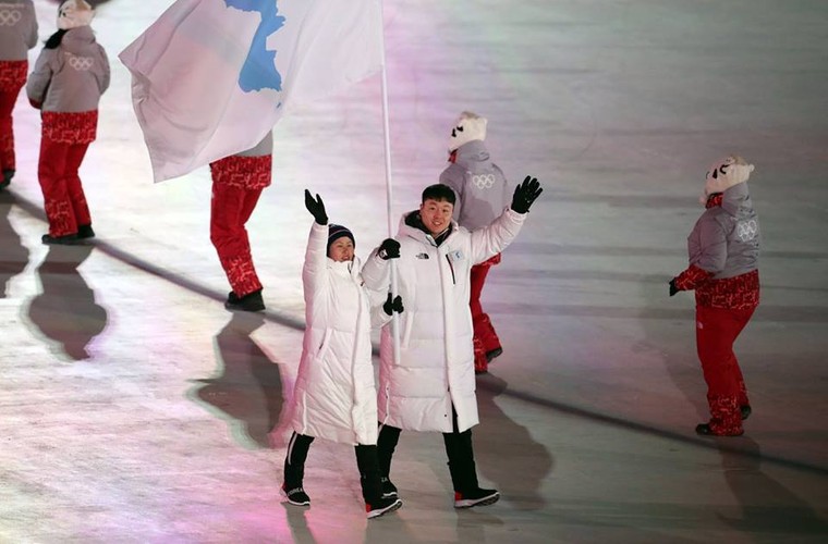 Chùm ảnh ấn tượng về lễ khai mạc Thế vận hội Hàn Quốc 2018 ảnh 2