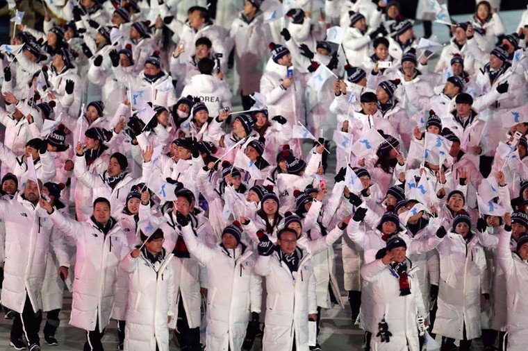 Chùm ảnh ấn tượng về lễ khai mạc Thế vận hội Hàn Quốc 2018 ảnh 9