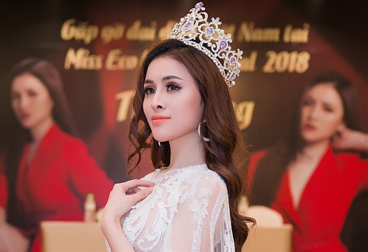 Gây tranh cãi về khả năng tiếng anh, Thư Dung bất ngờ đăng quang Á khôi 2 Miss Eco International 2018 ảnh 3