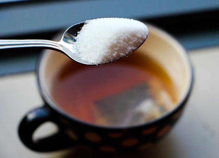 Káº¿t quáº£ hÃ¬nh áº£nh cho Adding just two-and-a-half teaspoons of sugar to your tea DAILY increases your risk of Alzheimer's by 54%, study finds