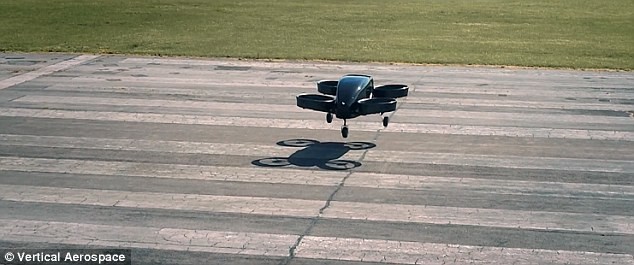 Electric-powered taxis that can fly at almost 200mph (320kmh) could be picking up passengers in just four years, according to a British firm