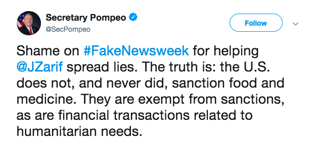 Ngoại trưởng Mỹ cáo buộc một tạp chí giúp Iran truyền tải ‘thông điệp dối trá’ ảnh 1