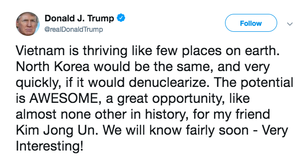 Tổng thống Trump gọi chủ tịch Kim là ‘người bạn của tôi’ ảnh 1