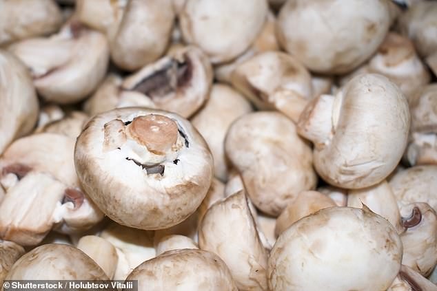 Eating 300g or more of mushrooms per week could be enough to stave off abnormal brain decline in old age, researchers from Singapore have found (stock image)