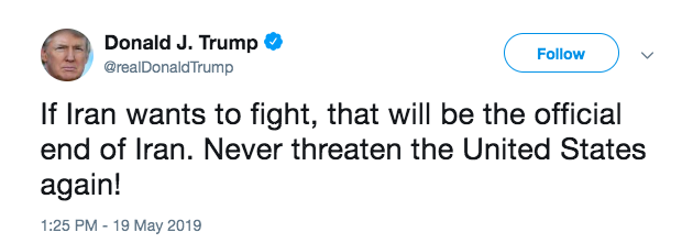 TT Trump đe doạ Iran về nguy cơ xảy ra xung đột ảnh 1