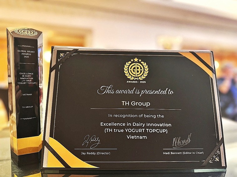 3 dòng sản phẩm TH đạt giải thưởng Thương hiệu toàn cầu 2025 ảnh 1