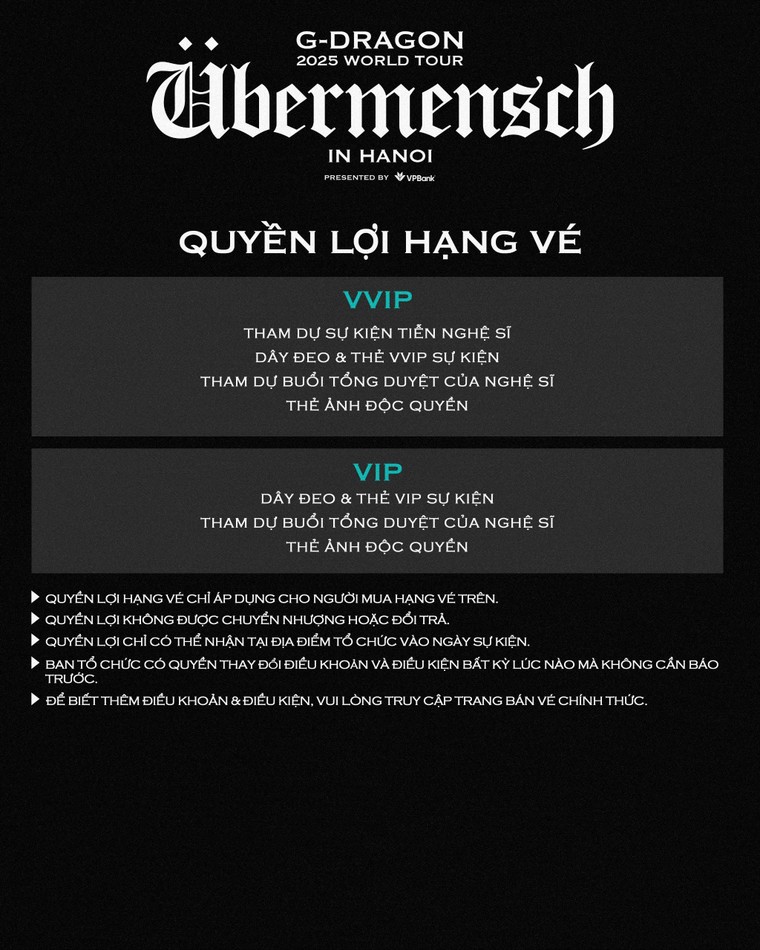 G-DRAGON 2025 WORLD TOUR [Übermensch]: Biểu tượng toàn cầu chính thức trở lại với chuyến lưu diễn được mong chờ bậc nhất tại các thành phố lớn ảnh 3