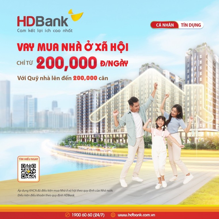 Dễ dàng mua nhà ở xã hội - Trả góp chỉ 200.000 đồng/ngày cùng HDBank ảnh 1