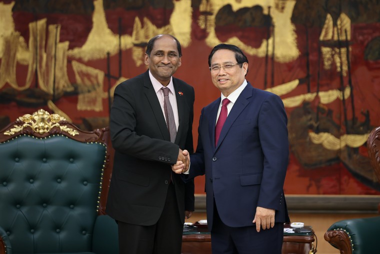 Thủ tướng Phạm Minh Chính tiếp Đại sứ Indonesia và Singapore đến chào từ biệt ảnh 1
